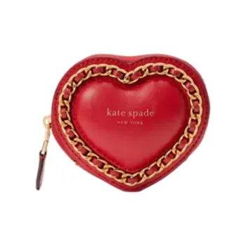 Kate Spade Leather Coin Purse Women's Red