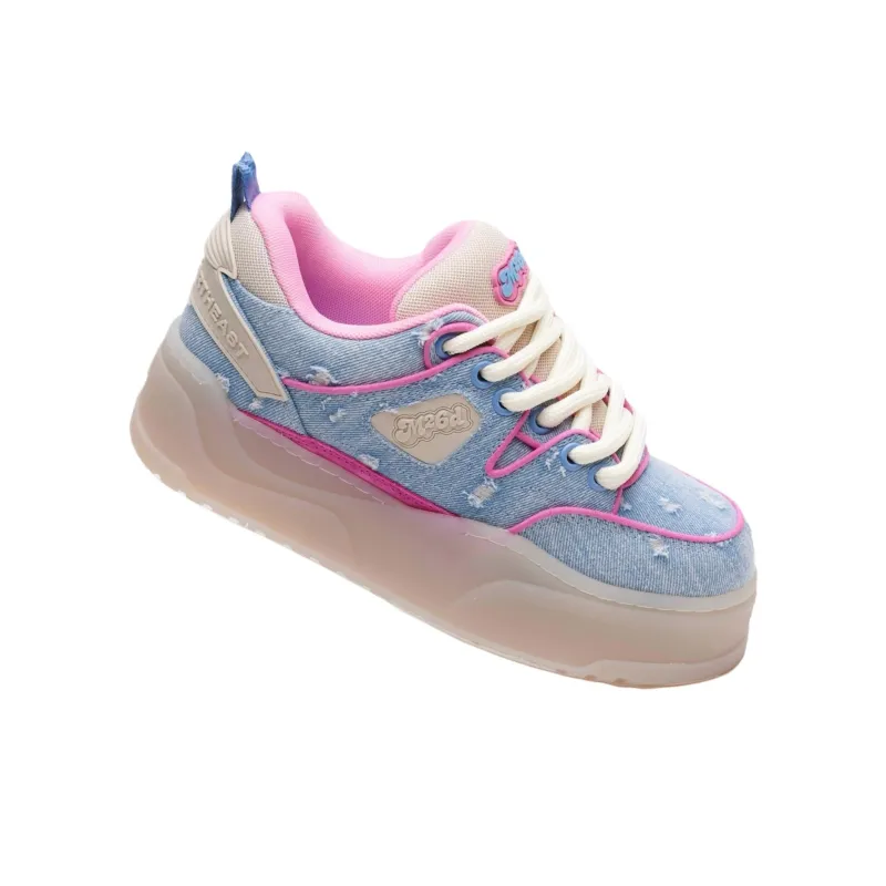 M26D Anti-Slip Wear-Resistant Low-Top Skateboard Shoes Unisex Blue-2