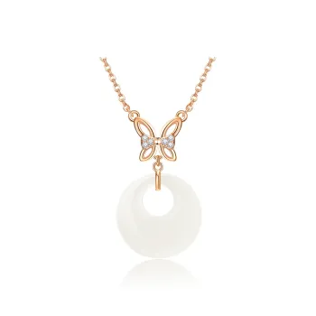 CHINA GOLD Chalcedony Necklaces Women's