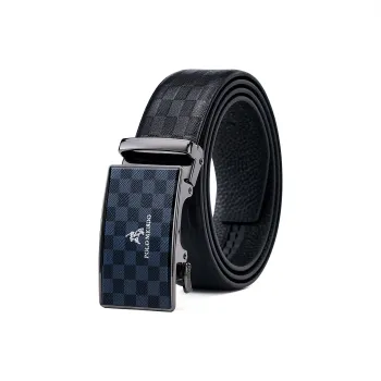 POLOMEISDO Top Grain Cow Leather Belt Practical Men's 3.5cm Greeting Card Contact Customer Service For Writing