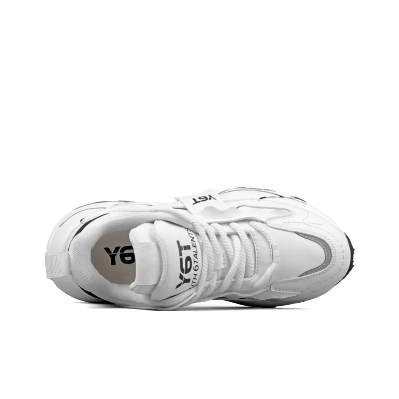 WENPU Height Increasing Lightweight Slip-Resistant Low-Top Chunky Sneakers Unisex-7
