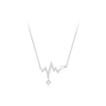 Love Link 925 Sterling Silver Necklaces Women's