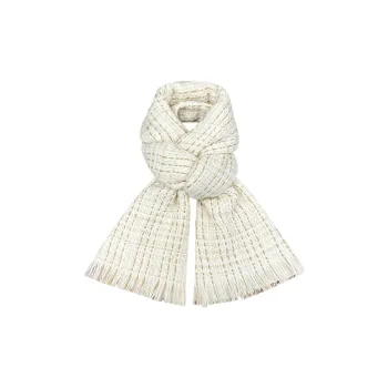Cranta Komeia Faux Cashmere Knit Scarves Women's White