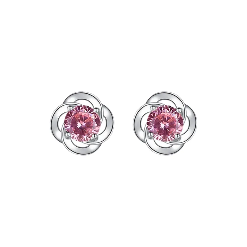 LAOYINFANG Sterling Silver Stud Earrings Women's-6