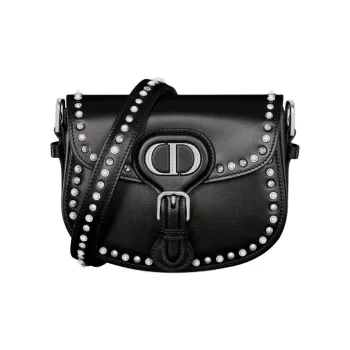 DIOR Bobby Calfskin Crossbody Bag, Shoulder Bag Small Size Women's Black