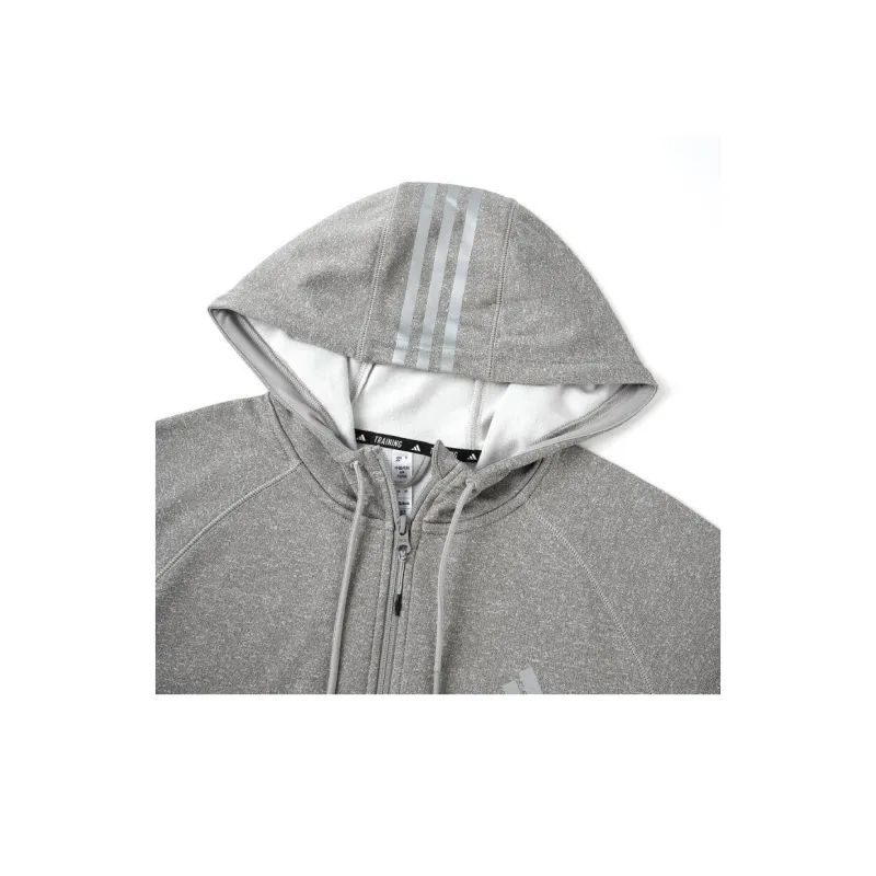 Adidas Game And Go Big Logo 3 Stripes Full Zip Hoodie-6