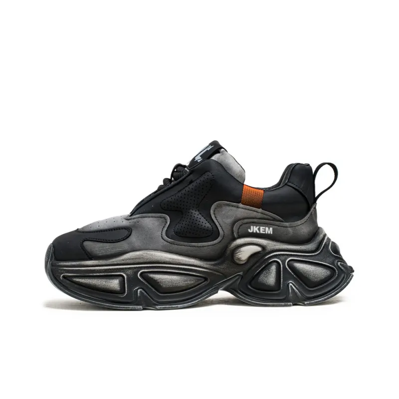 JKEM Anti-Slip And Wear-Resistant Height Increasing Low-Top Chunky Sneakers Men's-5