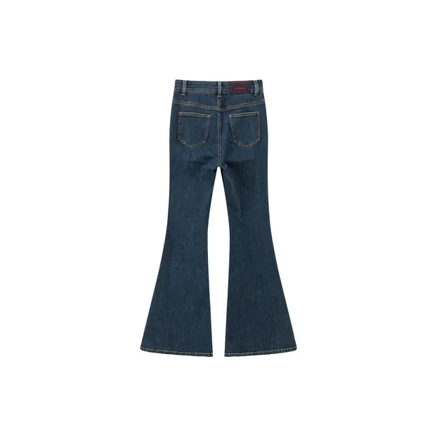CHUU Jeans Women's Dark Denim Blue-1