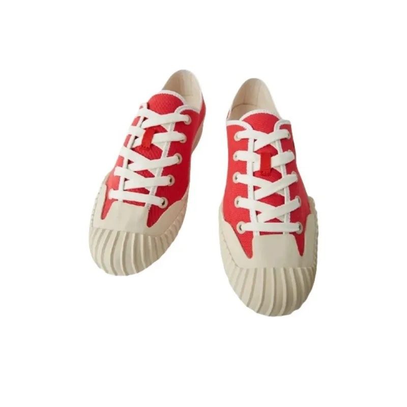 Acne Studios Low Top Skateboard Shoes Women's Red-2