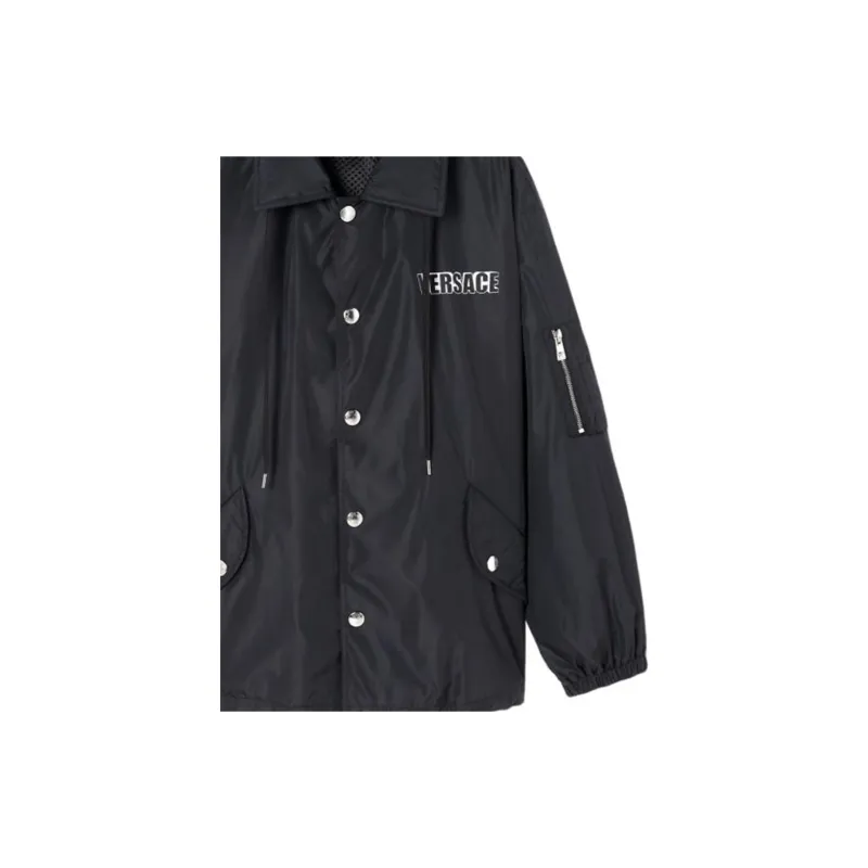VERSACE SS23 Jackets Coats Men's Black-3