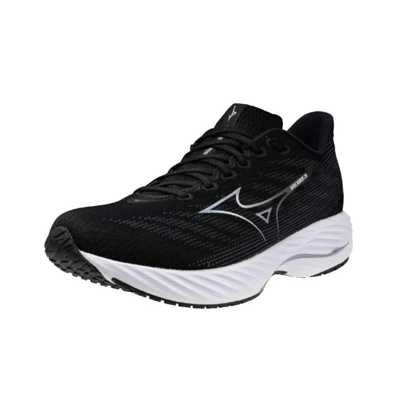 Mizuno Wave Rider 28 Super Wide 'Black White'-2