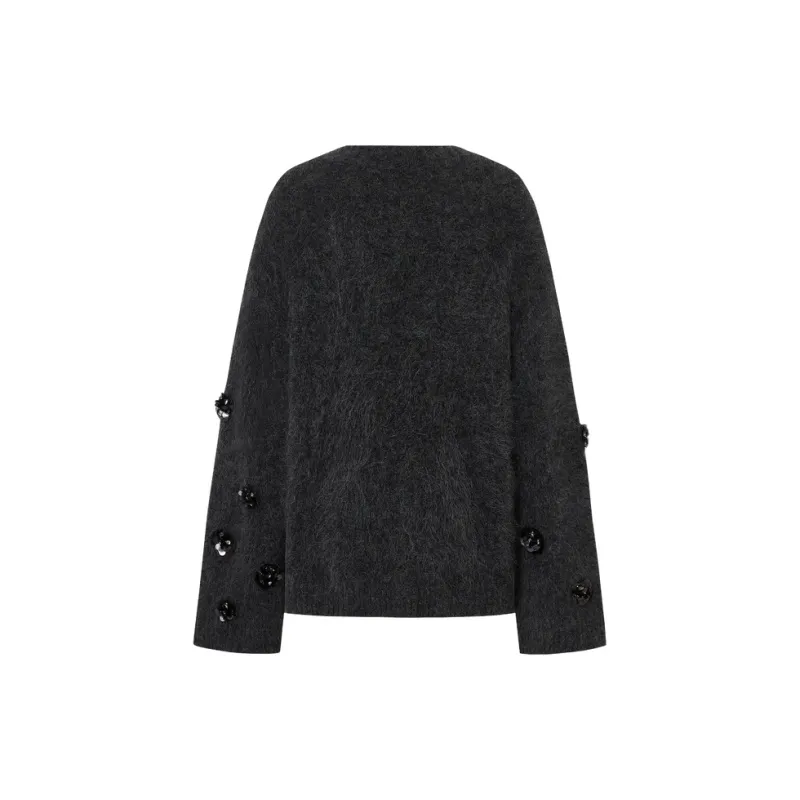 MOCO Sweater Women's Dark Heather Gray-1