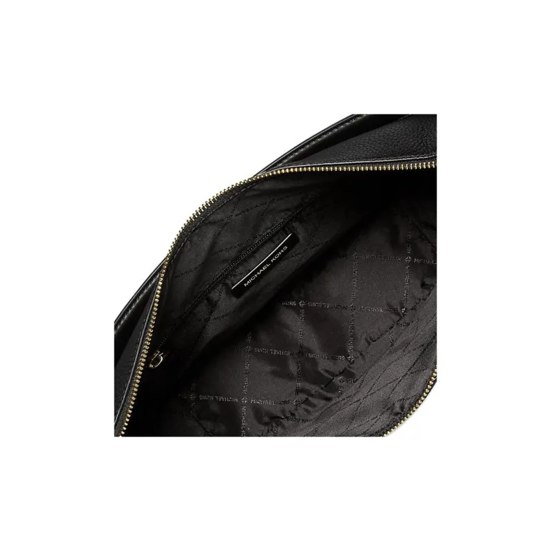 MICHAEL KORS Dover Leather Handbag, Shoulder Bag Large Size Women's Black-3