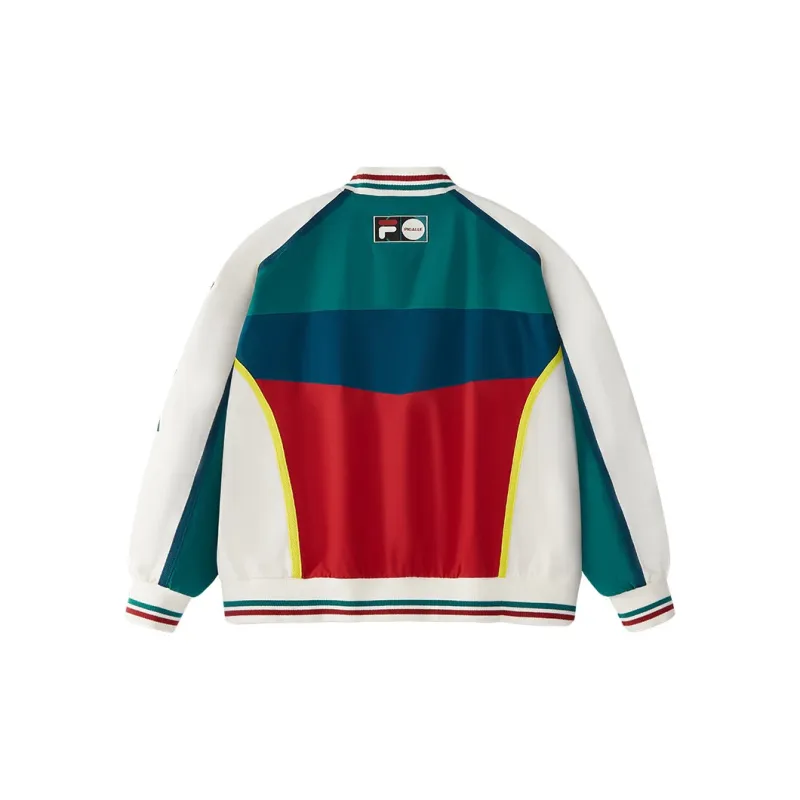 FILA FUSION x PIGALLE Baseball Jacket Women's Yanggu Blue-1