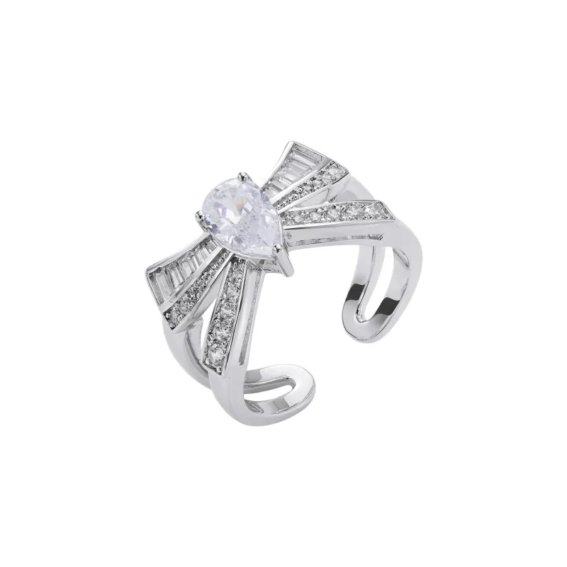 NANA JACQUELINE Cubic Zirconia Rings Women's White-0