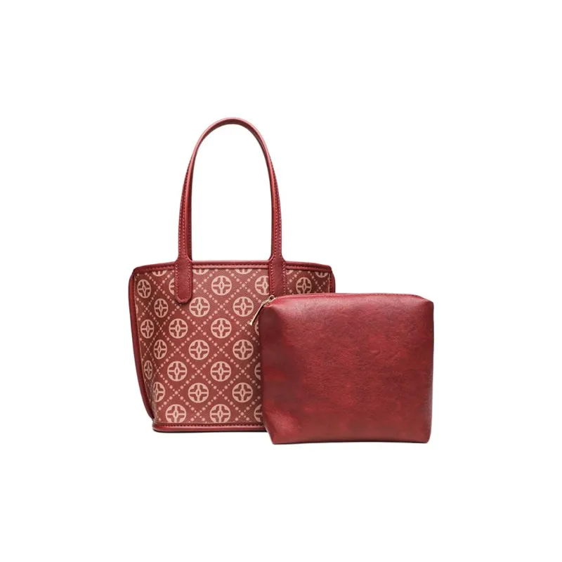 PAYOT Microfiber Synthetic Leather Wedding Handbag Regular Women's Burgundy-2