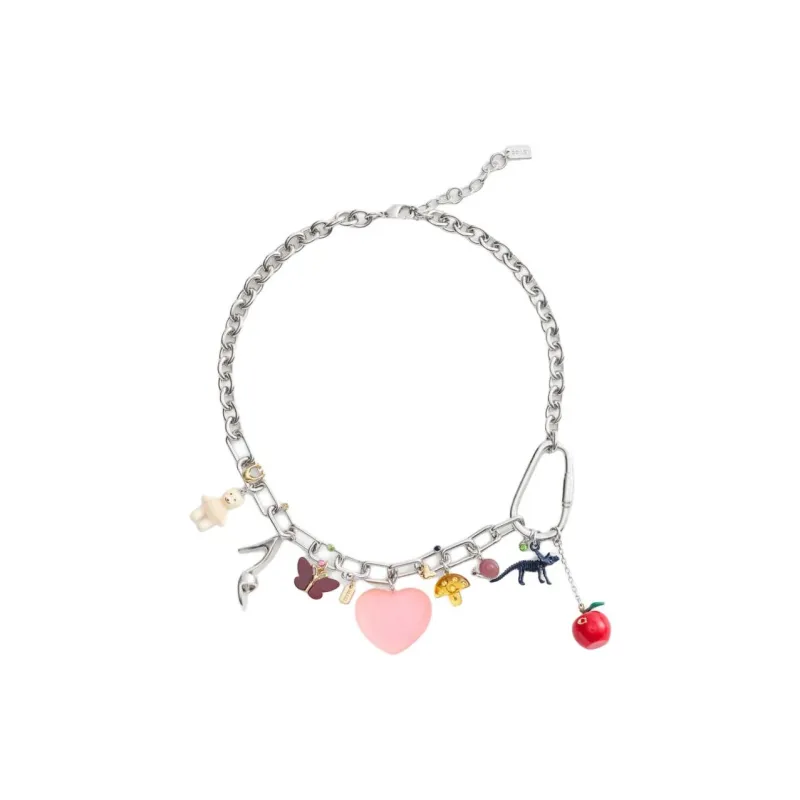 COACH Brass Plated, Resin, Enamel, Glass, Cubic Zircon Necklaces Women's Multicolor-1