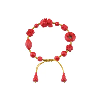 MEIYAER Cinnabar Snake Year Zodiac Bracelet Women's