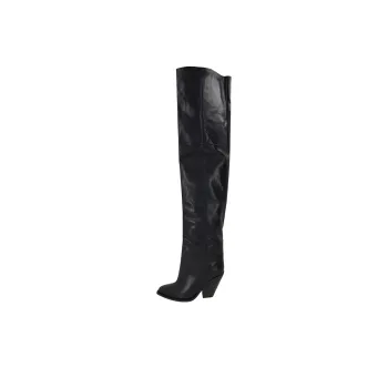 ISABEL MARANT Over-the-knee Boots 8cm Women's Black