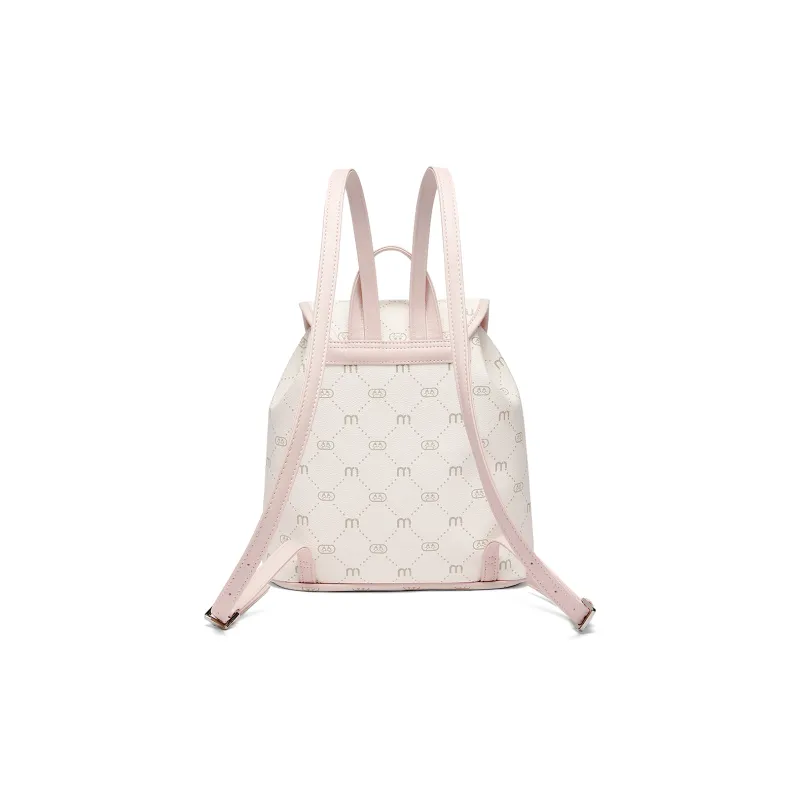 FAIRWHALE Synthetic Leather Sweet Style Refreshing Good Looking Backpack Women's Cherry Blossom Pink-4