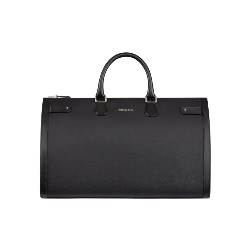 STEFANO RICCI Calfskin Travel Bag Men's Black-0