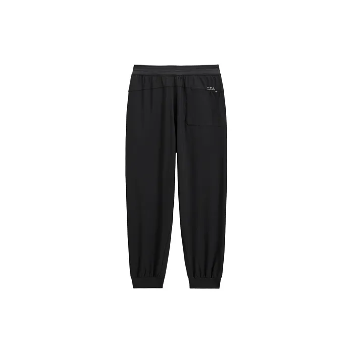 PEACEBIRD MEN Knitted Fabric Casual Pants Unisex Black-1
