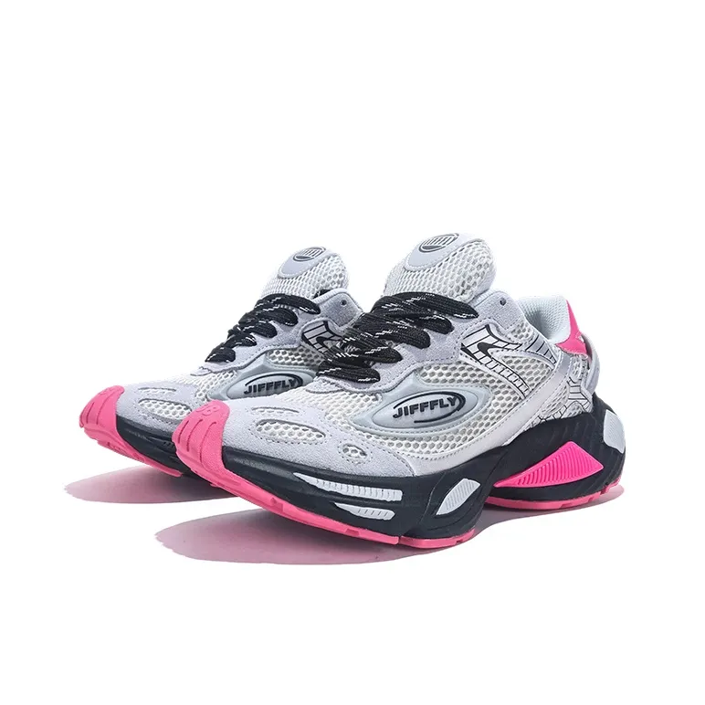 Jifffly Cushioned Slip-Resistant Breathable Lightweight Height Increasing Low-Top Chunky Sneakers Unisex-52