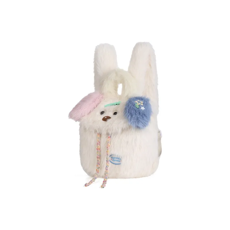 VANWALK Polyester Backpack Women's Sweet Chestnut Puppy/Lucky Puppy/Cloud Star Bunny-4