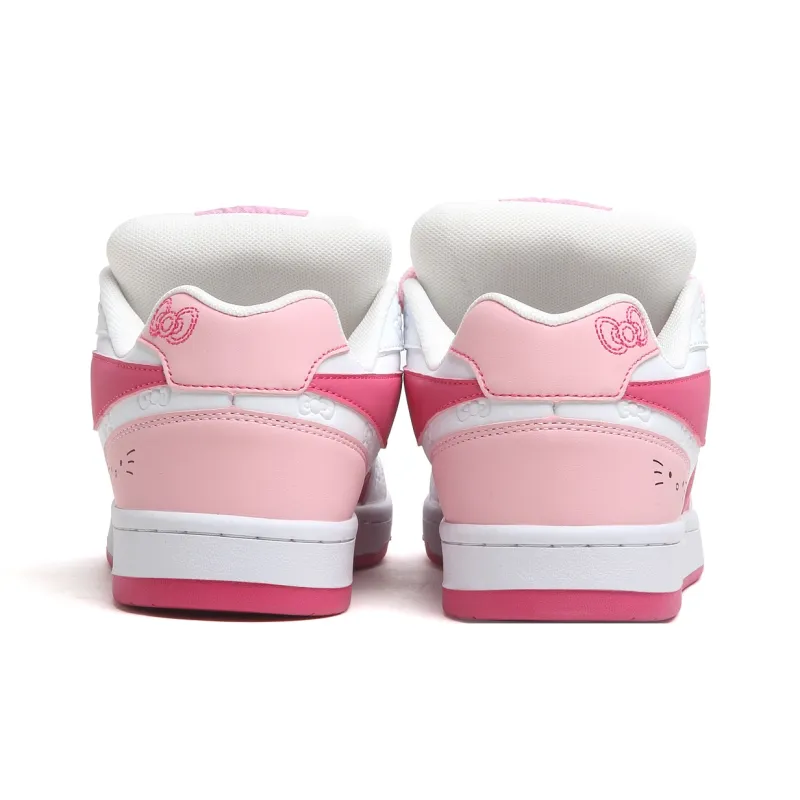 SINPERCO Anti Slip Wear Resistant Low Top Skateboard Shoes Women's Fuchsia-4