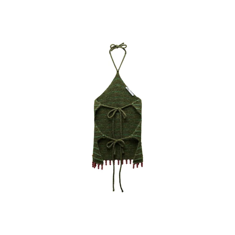 ZARA Camisoles Women's Green-1