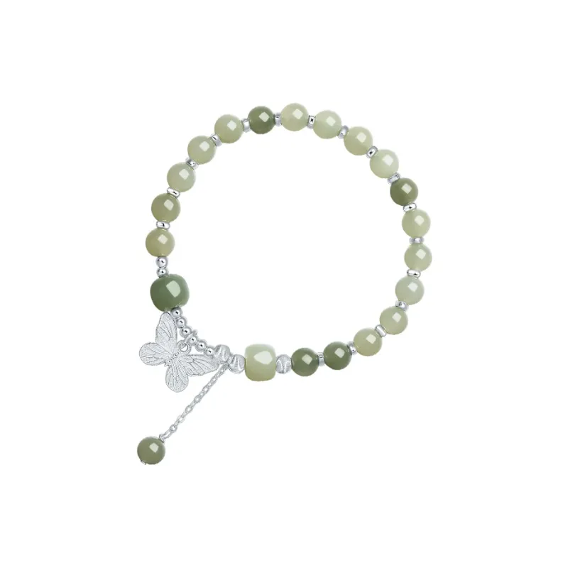 ZHOU LIU FU Hetian Jade Bracelets Green Jade Women's-1