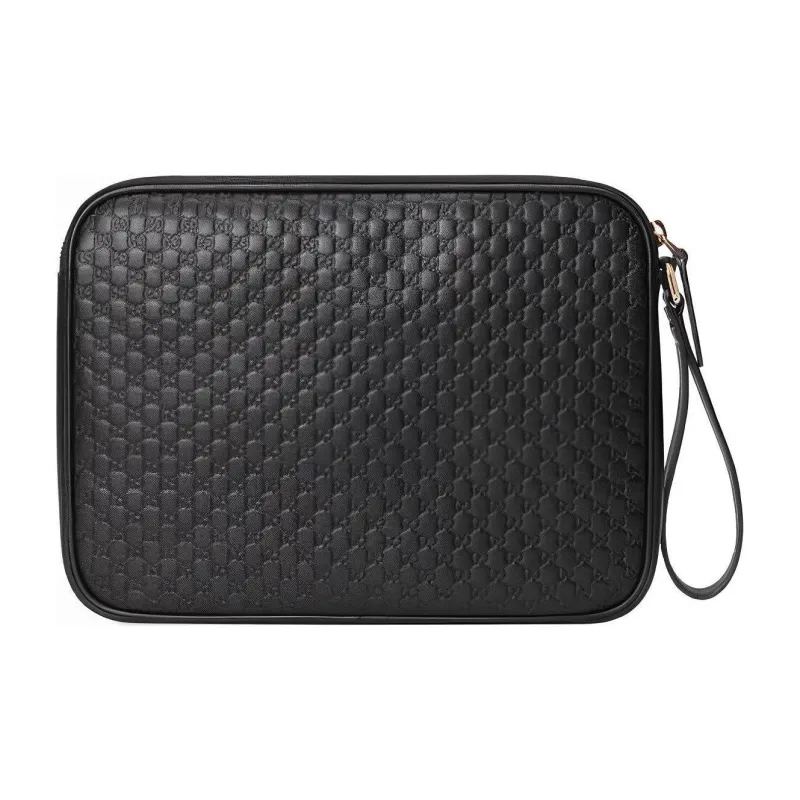 GUCCI Cow Leather Clutches Handbags Women's Black-1