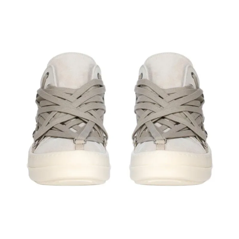 RICK OWENS/RO Mega Low Top Skateboard Shoes Men's Light Gray-2