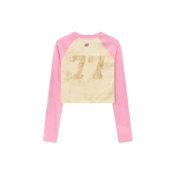 CHUU Raglan Sleeve T Shirt Women's Fuchsia-1
