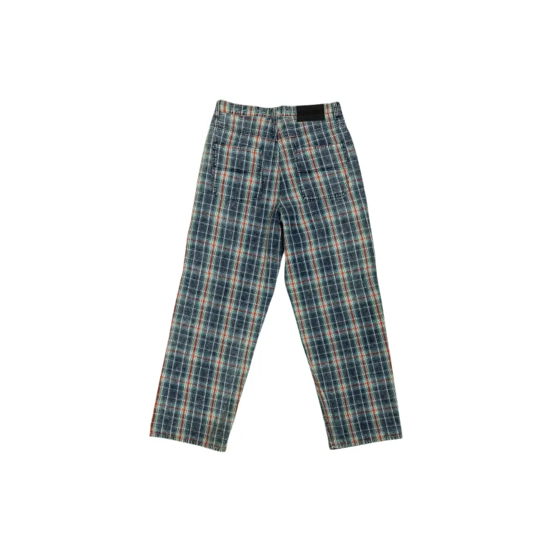 PLEASURES Casual Pants Unisex Marine Blue-1