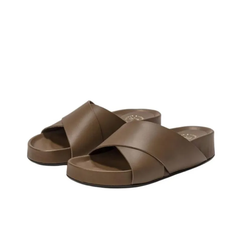 ATP Atelier Slide Slippers Women's Brown-1