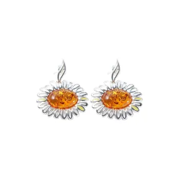 S&A Amber Beeswax Earrings Women's