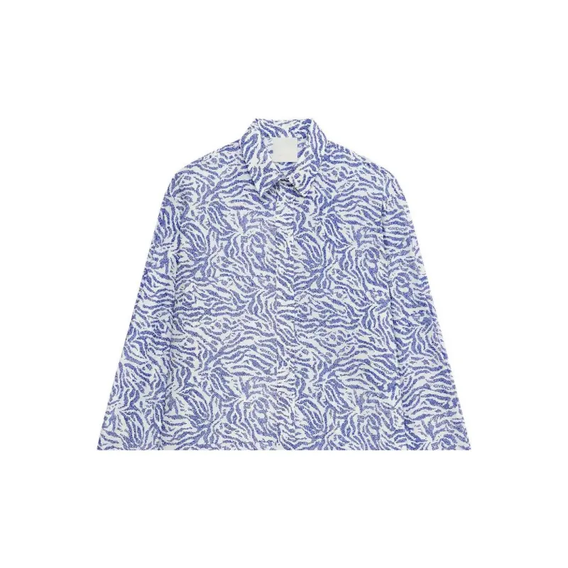Givenchy SS22 Long Sleeved Dress Women's Blue-4