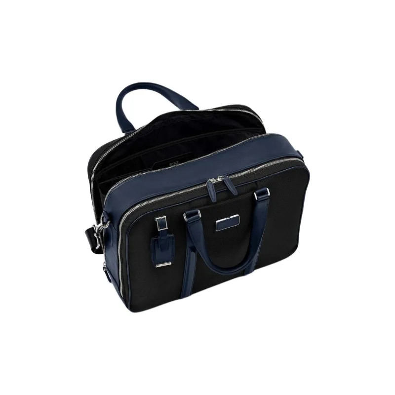 TUMI Nylon Briefcase One Shoulder Crossbody Portable Laptop Bag Unisex Black-4