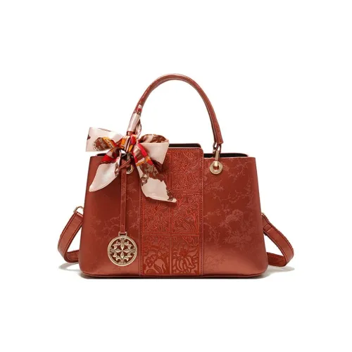 PAYOT Microfiber Synthetic Leather Shoulder Bag, Crossbody Bag, Handbag 205w3090 Regular Women's Chinese Style Red