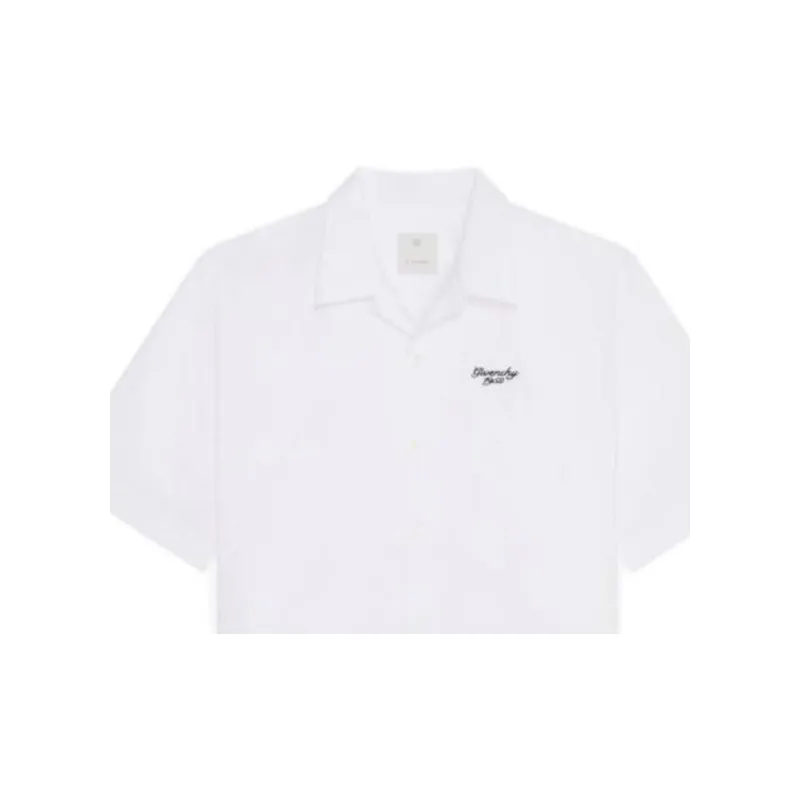 Givenchy Logo Embroidered Short Sleeve Shirt-2