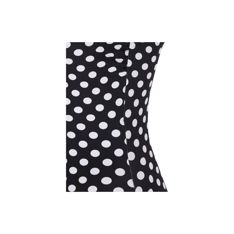 SAINT LAURENT Dotted Bustier Swimsuit-2