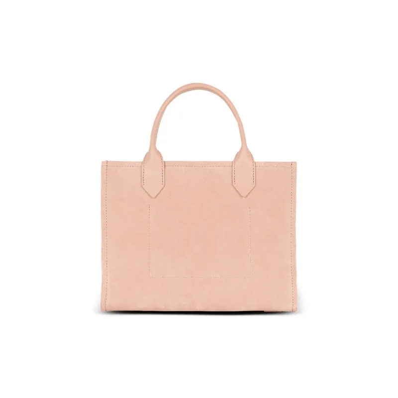 BALMAIN B ARMY Calfskin Tote Bag Shopping Bag Shoulder Bag Handbag Small Size Women's Light Brown-2