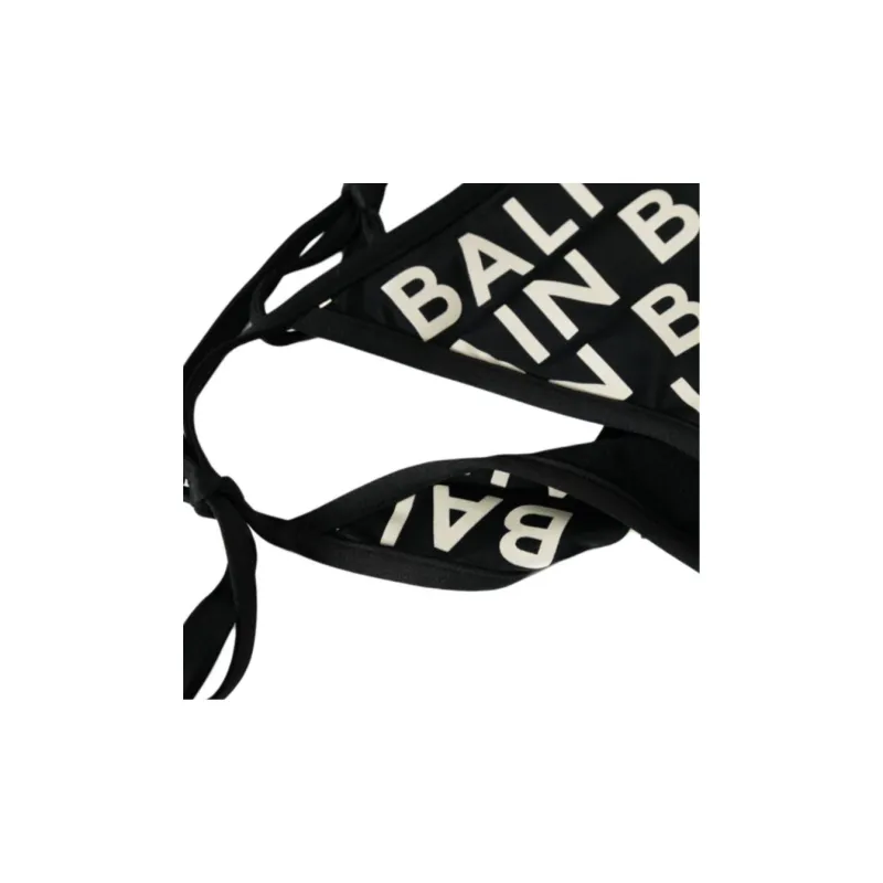 BALMAIN Logo print Bikini Set-4