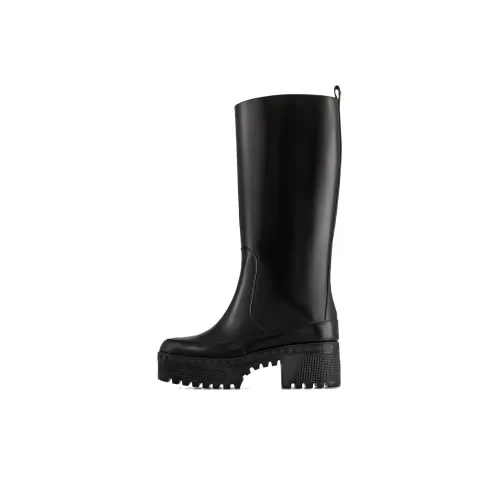 LOUIS VUITTON Laureate Platform Knee-high Boots 6cm Women's Black