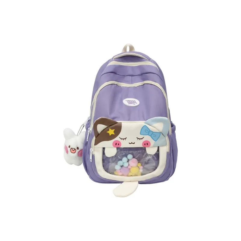 SUN ERATH&U Nylon And PVC Backpack Regular Women's Multicolor-4