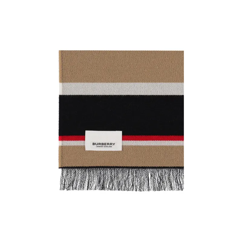 Burberry Kids Striped Wool Scarf-3