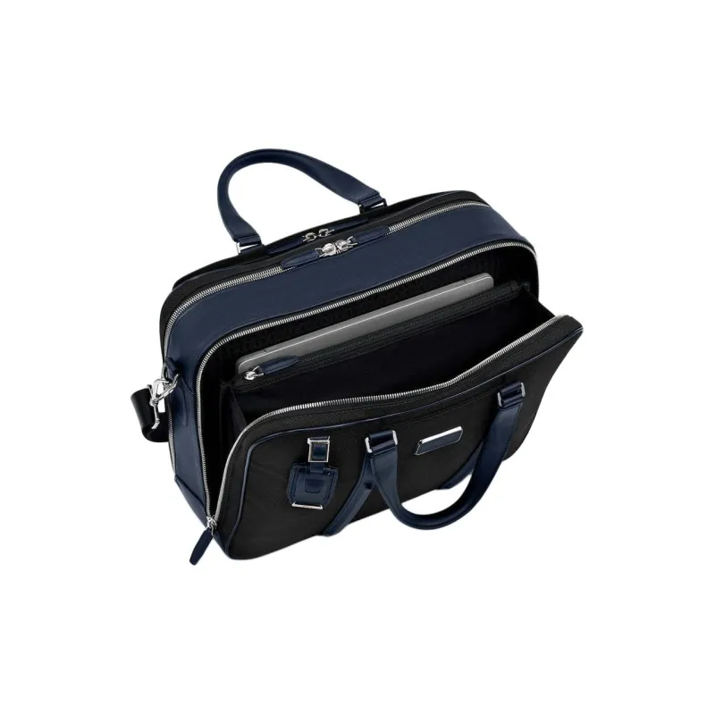 TUMI Nylon Briefcase One Shoulder Crossbody Portable Laptop Bag Unisex Black-3