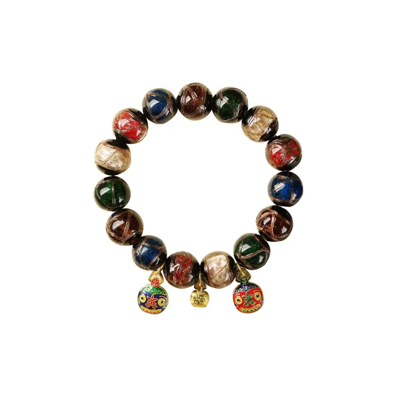 ZUIWENGLANGYASHANWENCHUANG Colored Glaze Bracelets Unisex-0