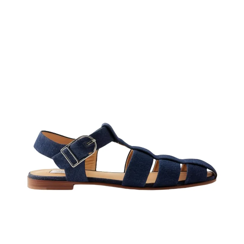 GABRIELA HEARST Roman Sandals Women's Blue-1